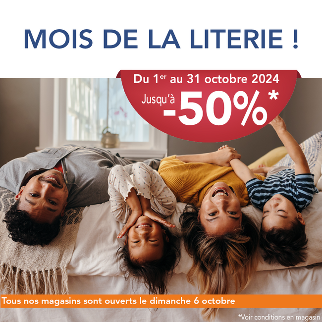 Mois de la literie du 1/10 au 31/10